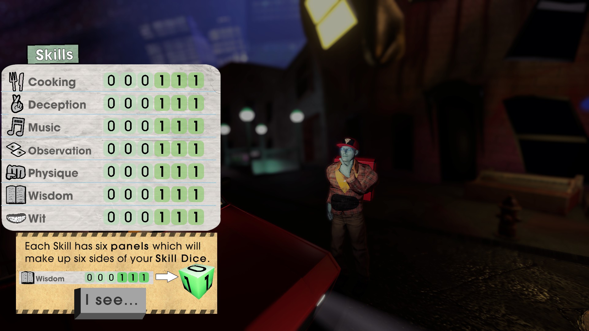 Le placement des stats de bases par les dés